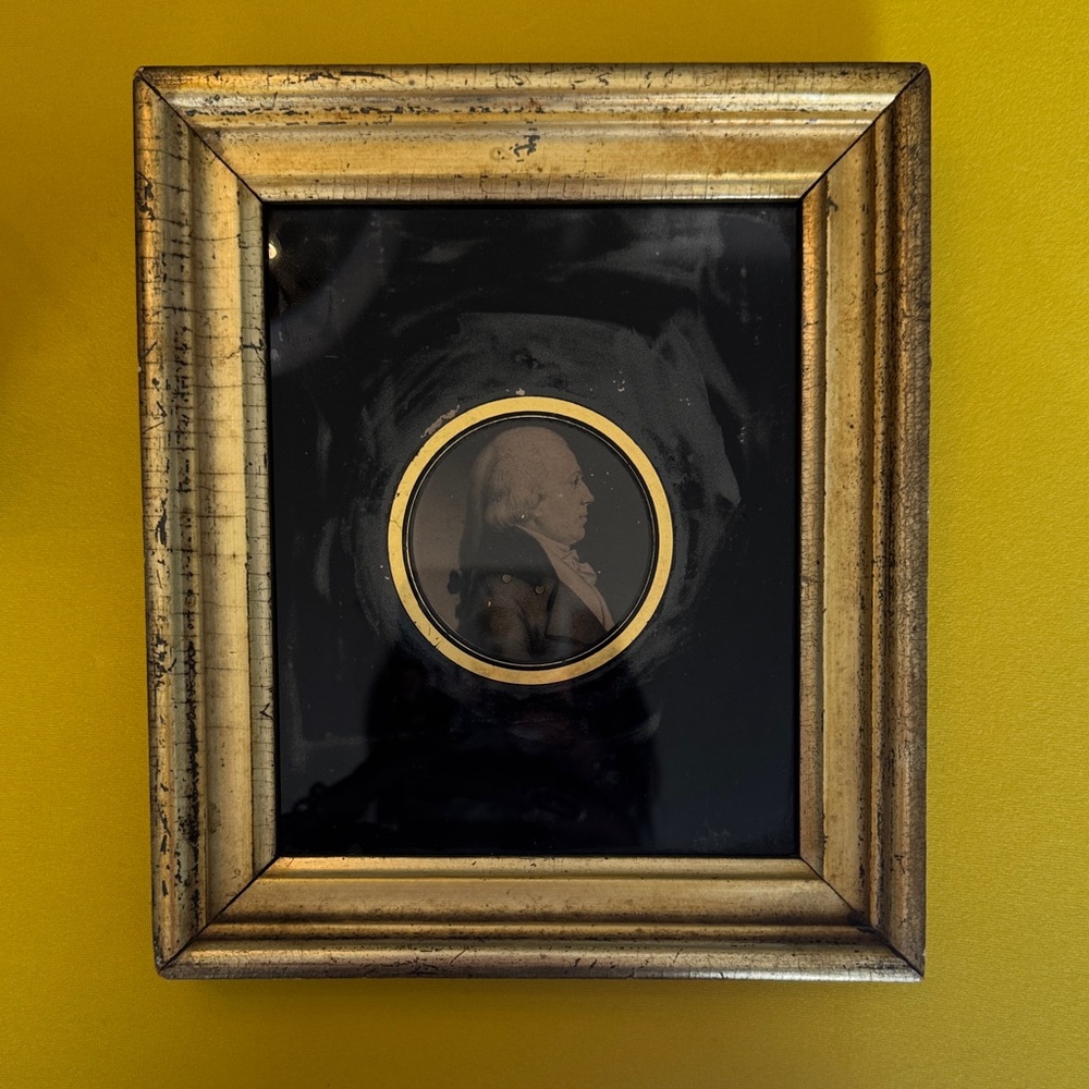 Vintage Gold Framed Silhouette Art